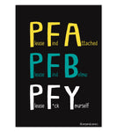 PFA PFB PFY - Poster (Desk / Wall)
