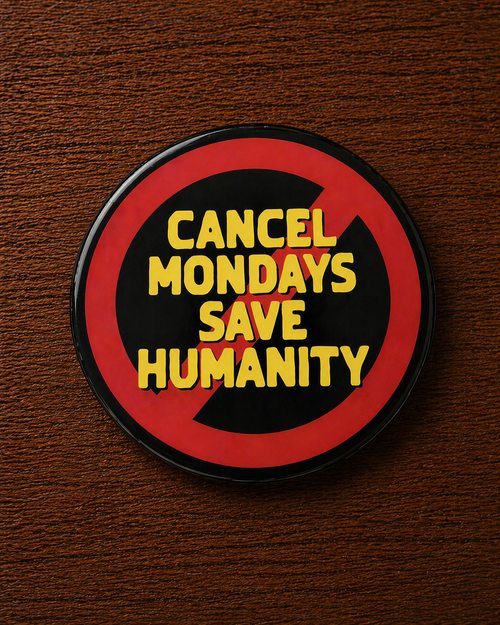 CANCEL MONDAYS Badge Magnet | Funny Corporate Gift | Corporat Comics