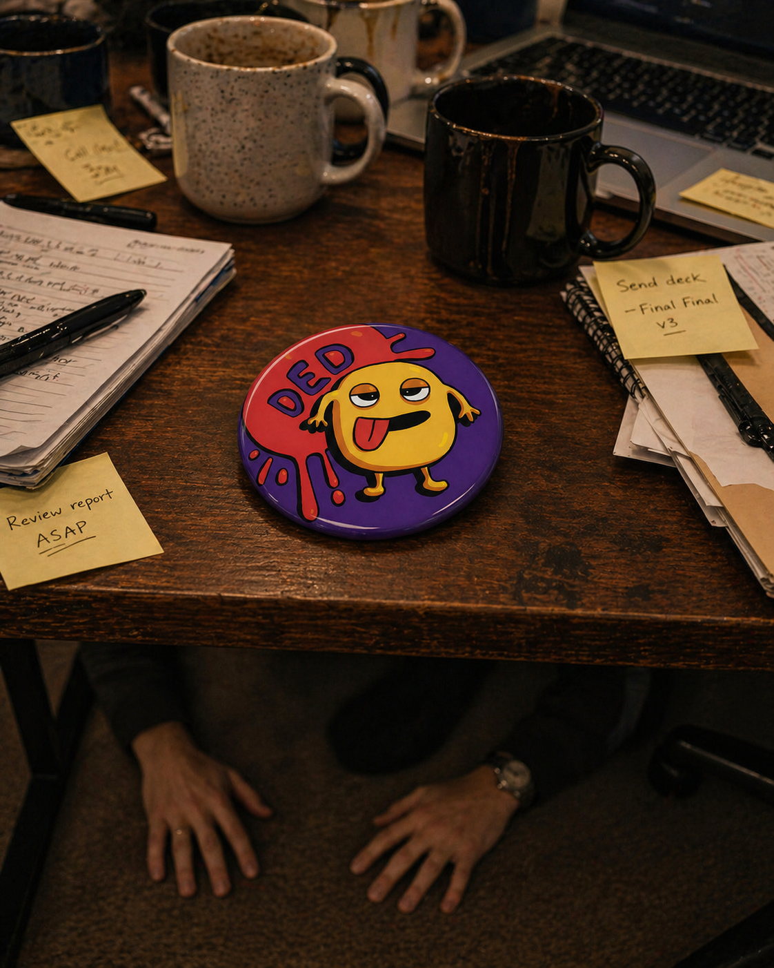 DED Badge Magnet | Funny Corporate Gift | Corporat Comics