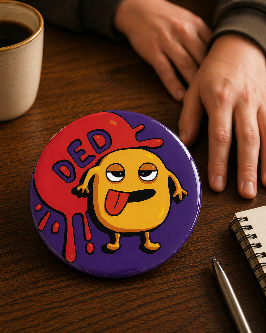 DED Badge Magnet | Funny Corporate Gift | Corporat Comics