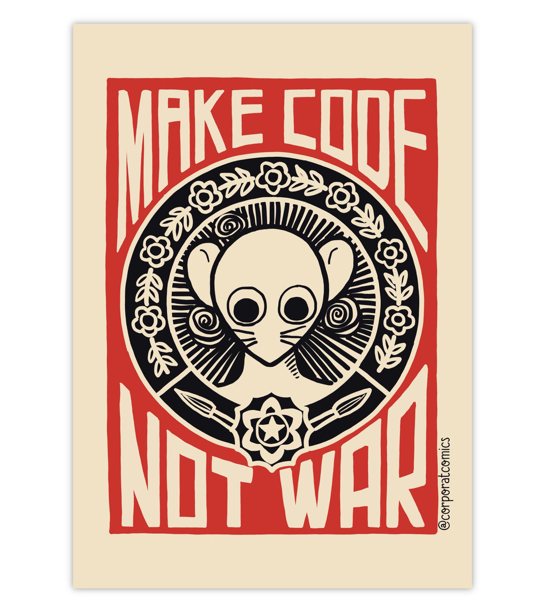 Make Code Not War Make Code Not War - Poster (Desk / Wall) – Corporat Comics