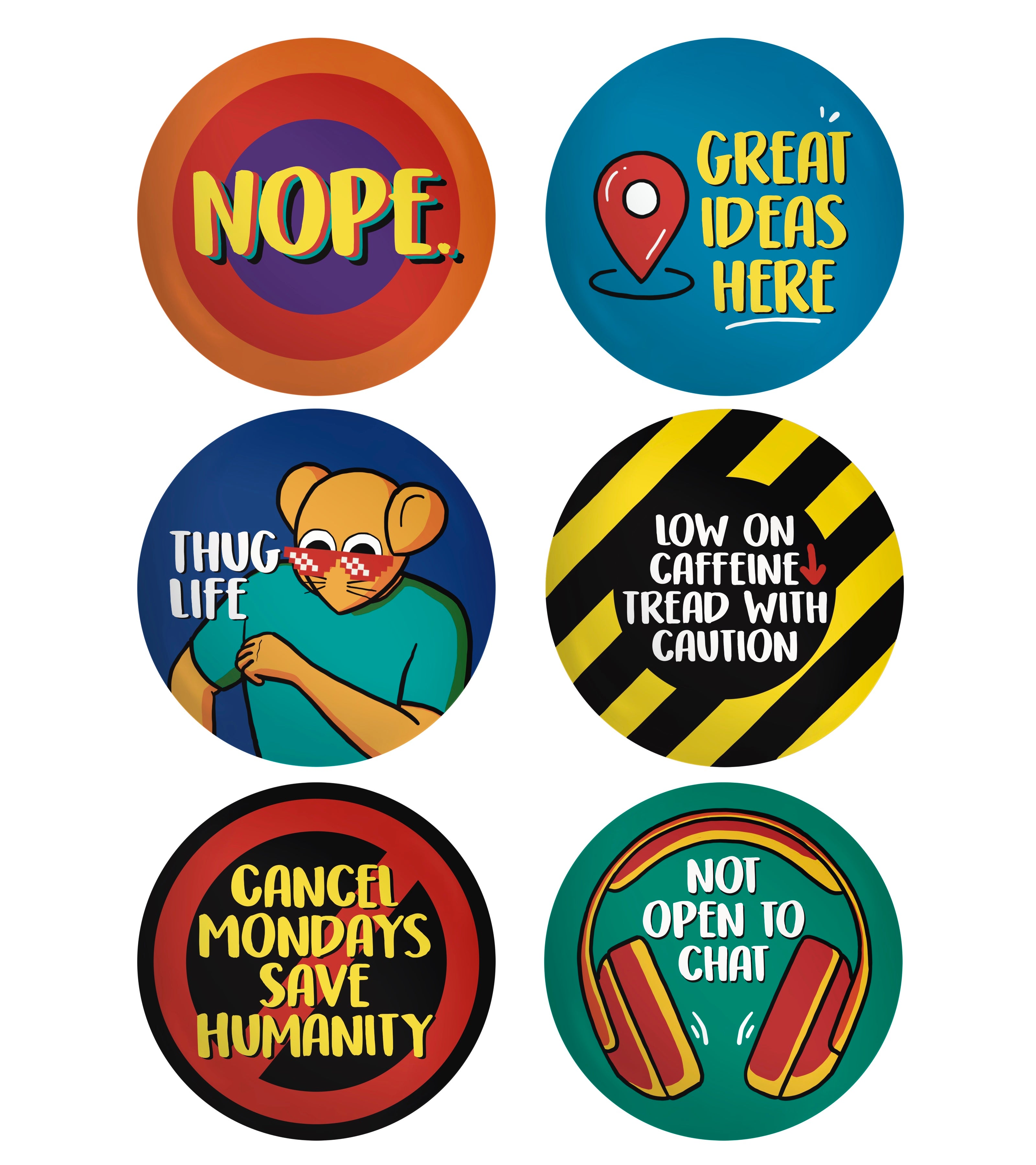 Badge Set - 6 at 499