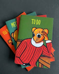 Set of 4 Quirky Notebooks