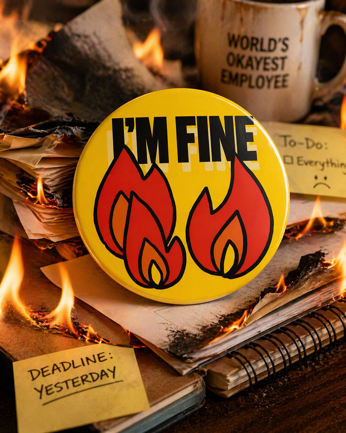 The Survival Kit | Set of 6 | Badge Magnet | Funny Corporate Gift | Corporat Comics