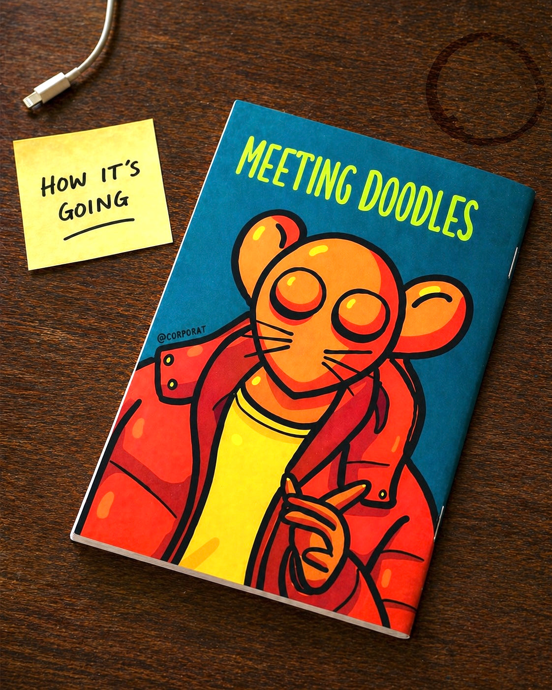 Set of 4 Quirky Notebooks