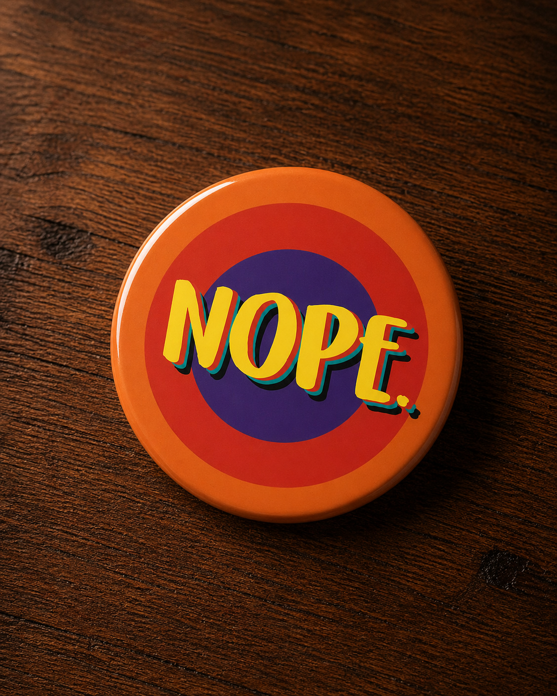 NOPE Badge Magnet | Funny Corporate Gift | Corporat Comics