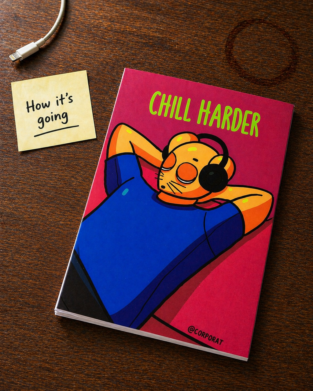 Set of 4 Quirky Notebooks