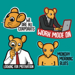 Corporat Sticker Sheet #1 (4 Stickers)