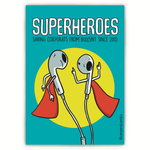 Superheroes - Poster (Desk / Wall)